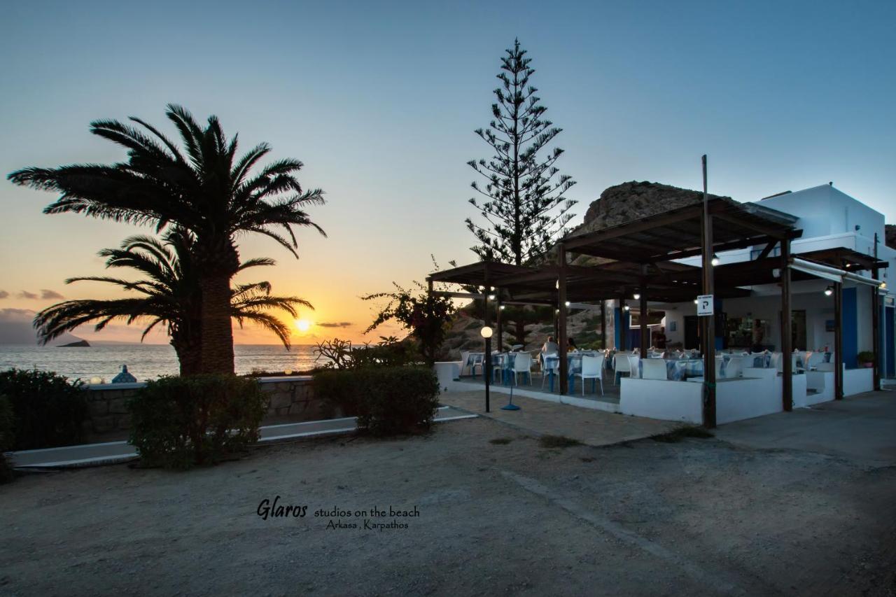 Апартаменти Glaros Luxury Studio On The Beach Аркаса Екстер'єр фото