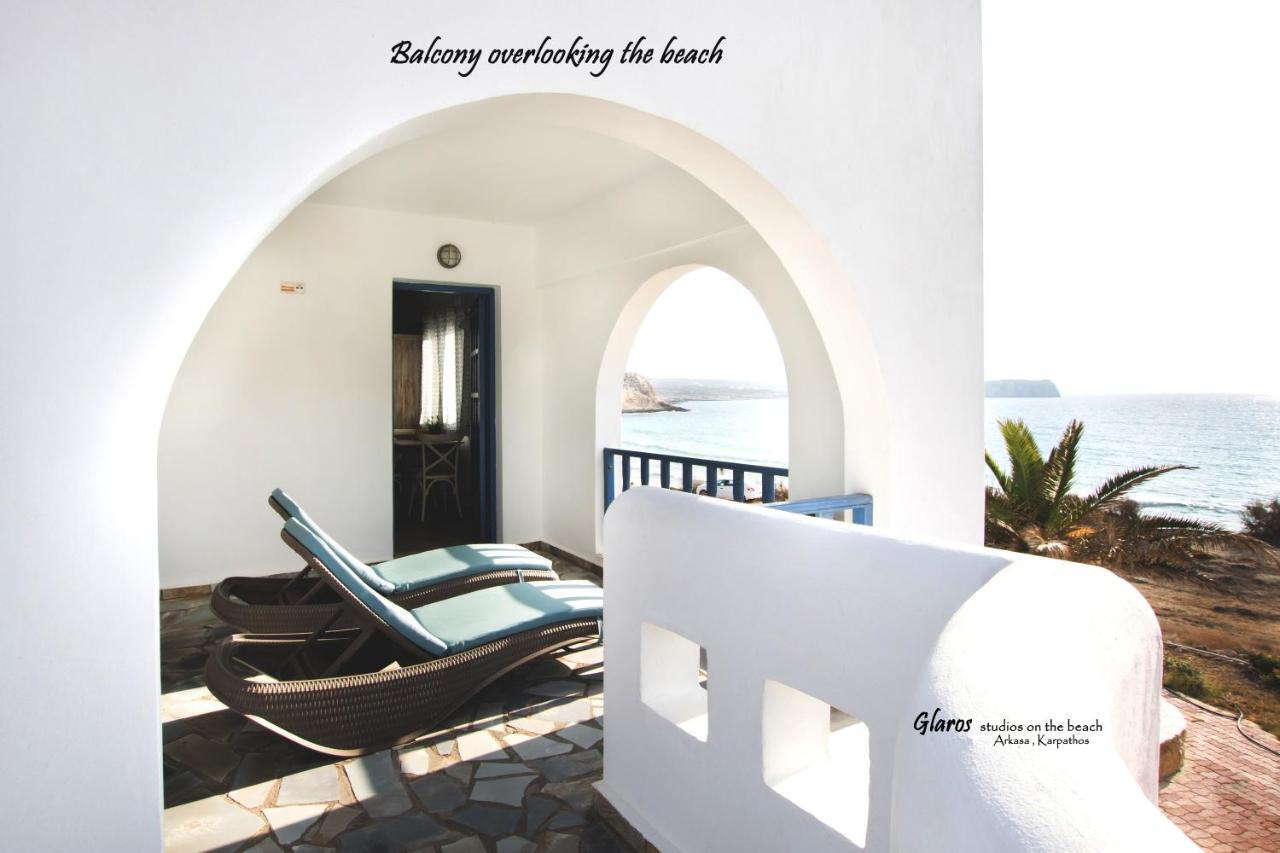 Апартаменти Glaros Luxury Studio On The Beach Аркаса Екстер'єр фото