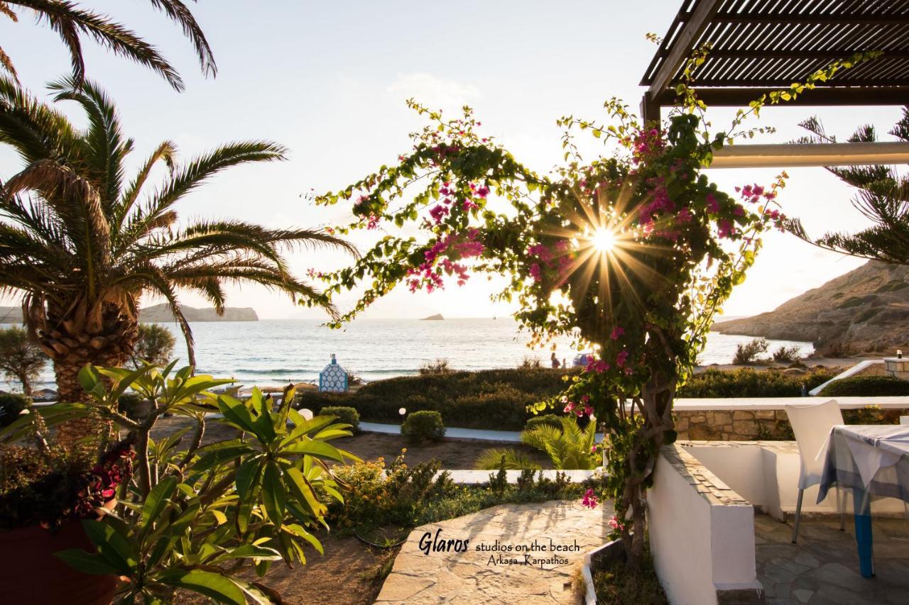 Апартаменти Glaros Luxury Studio On The Beach Аркаса Екстер'єр фото