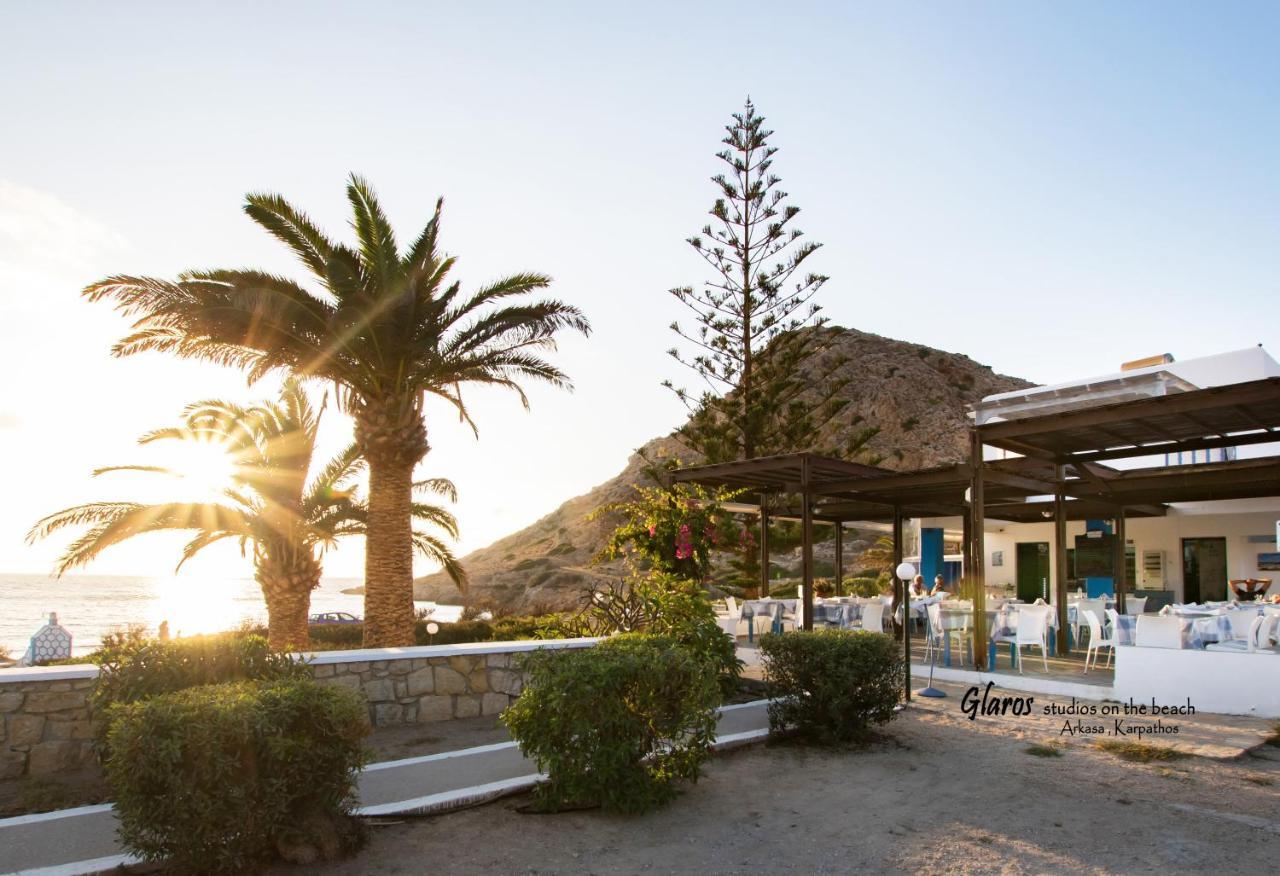 Апартаменти Glaros Luxury Studio On The Beach Аркаса Екстер'єр фото
