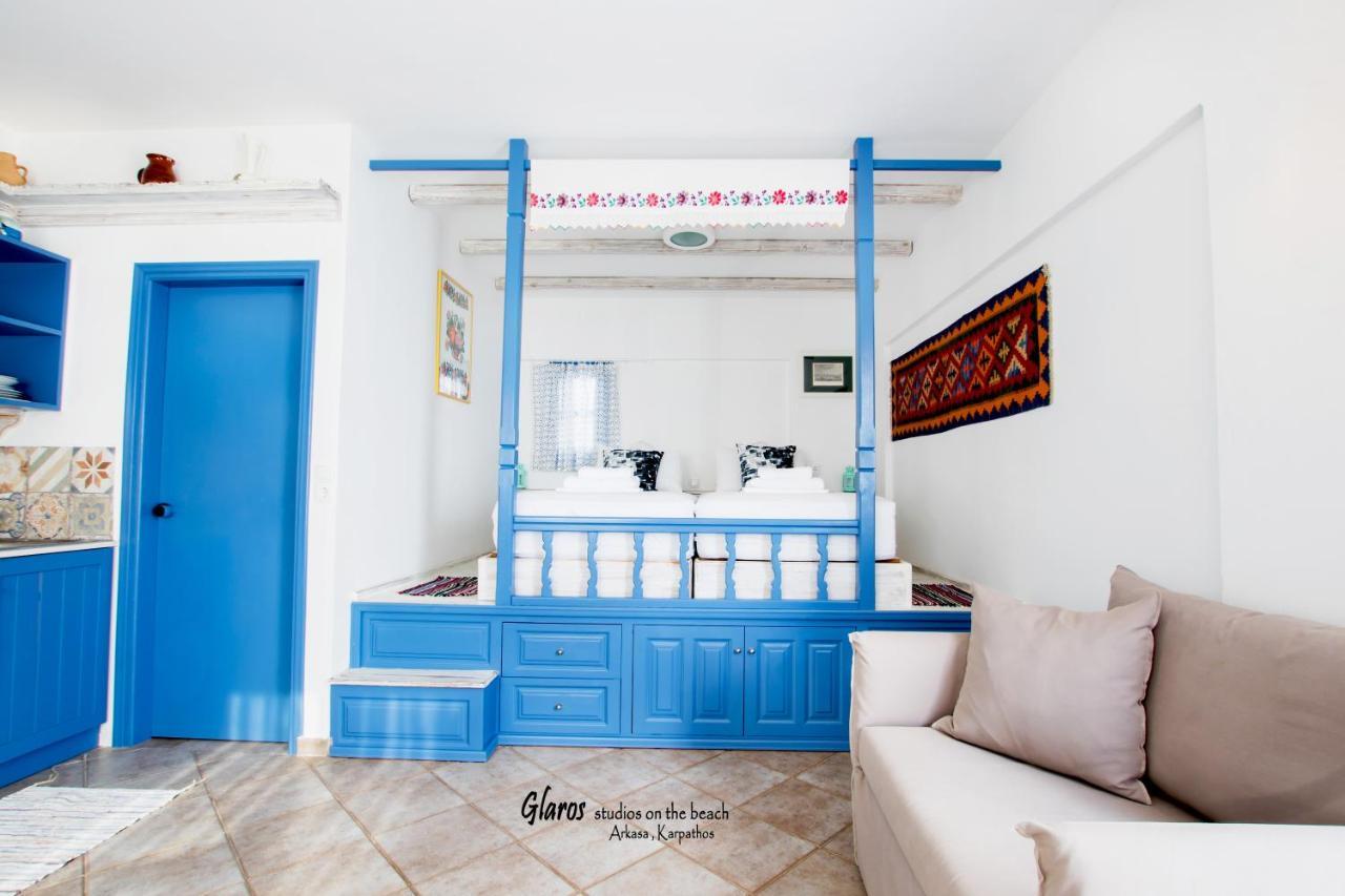 Апартаменти Glaros Luxury Studio On The Beach Аркаса Екстер'єр фото